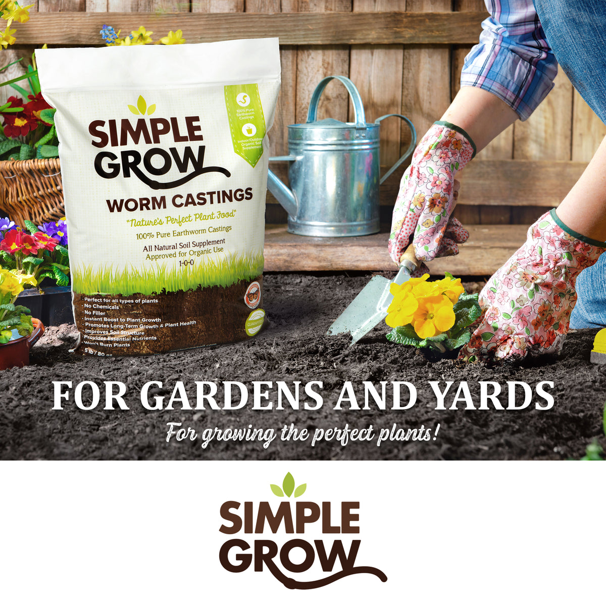 25 lb. Simple Grow Worm Castings - simplegrowsoil